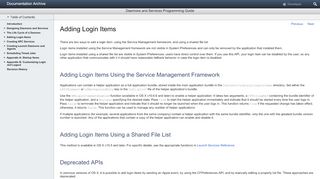 
                            7. Adding Login Items - Apple Developer