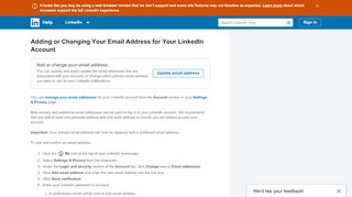 
                            9. Adding or Changing Your Email Address for Your LinkedIn Account ...