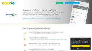 
                            9. Adding Securex to Doccle. Any easier would be difficult!
