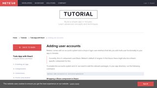 
                            2. Adding user accounts - Meteor