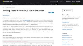 
                            5. Adding Users to Your SQL Azure Database | Blog | Microsoft Azure