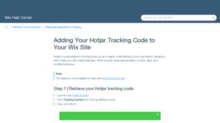 
                            8. Adding Your Hotjar Tracking Code to Your Wix Site | Help Center | Wix ...