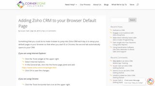 
                            11. Adding Zoho CRM to your Browser Default Page - Zoho CRM Help