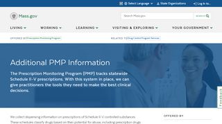 
                            9. Additional PMP Information | Mass.gov