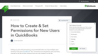 
                            5. Additional Users in QuickBooks: Create & Set Permissions for New ...