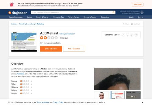 
                            9. AddMeFast Reviews - 31 Reviews of Addmefast.com | Sitejabber