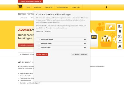 
                            2. ADDRESSFACTORY | Deutsche Post | Deutsche Post Direkt