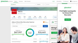 
                            11. Adecco Direct Hire Recruiter Salary | Glassdoor