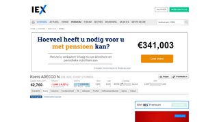 
                            12. ADECCO N » Koers (Aandeel) | IEX.nl