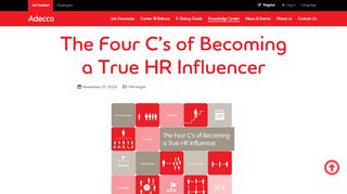 
                            13. Adecco Thailand - The Four C's of Becoming a True HR Influencer