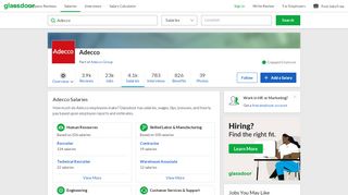
                            10. Adecco USA Salaries by Job Title | Glassdoor