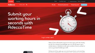 
                            4. AdeccoTime - Submit your working hours