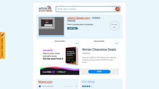 
                            3. adeka.idesse.com - Adeka Idesse. Infini Login - STSoftware Whois