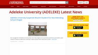 
                            12. Adeleke University (ADELEKE) Latest News - Myschool