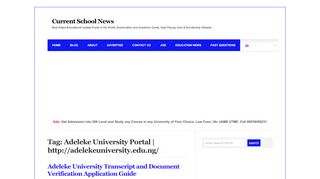 
                            8. Adeleke University Portal | http://adelekeuniversity.edu.ng/ Archives ...