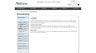 
                            8. Adelman Travel Group - Online Booking