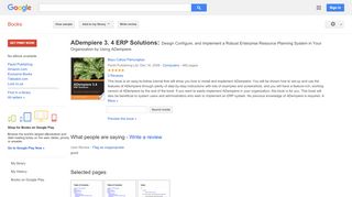 
                            11. ADempiere 3. 4 ERP Solutions: Design Configure, and Implement a ...