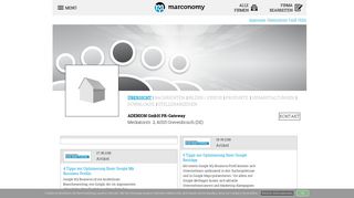 
                            11. ADENION GmbH PR-Gateway in Grevenbroich | Übersicht - Marconomy