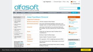 
                            7. Adept TeamBeam Personal - Alfasoft GmbH