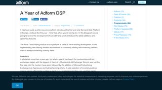 
                            9. Adform | A Year of Adform DSP