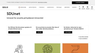 
                            10. Adgang til interne IT systemer - Syddansk Universitet