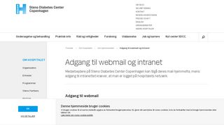 
                            13. Adgang til webmail og intranet - Steno Diabetes Center Copenhagen