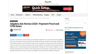 
                            5. Adgebra Ads Review 2018- Payment Proof and CPM Rates - Blognife