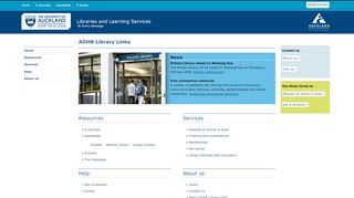 
                            11. ADHB Library Links
