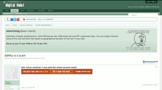 
                            11. AdHitz is a scam - Digital Point Forums