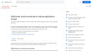 
                            4. Adicionar outra conta de e-mail ao aplicativo Gmail - Android ...