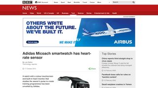 
                            4. Adidas Micoach smartwatch has heart-rate sensor - BBC News