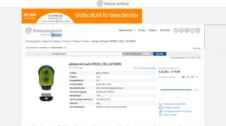 
                            4. adidas miCoach SPEED_CELL (G75090) ab € 22,09 (2019) | heise ...
