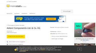 
                            4. Adient Components Ltd. & Co. KG in Rockenhausen 67806 ...