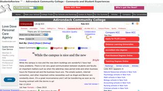 
                            11. Adirondack Community College (StudentsReview) - Comments ...