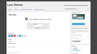 
                            1. Adito login – Lars Werner