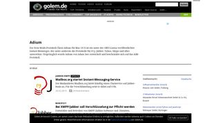 
                            11. Adium - Golem.de