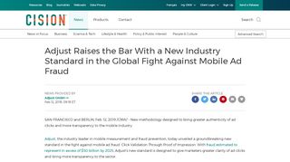
                            10. Adjust Raises the Bar With a New Industry ... - Canada Newswire