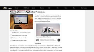
                            6. Adjusting Facebook Application Permissions | Chron.com