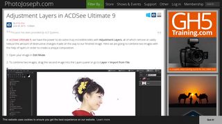
                            12. Adjustment Layers in ACDSee Ultimate 9 | PhotoJoseph.com
