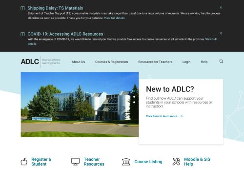 
                            11. ADLC: Alberta Distance Learning Centre