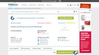 
                            10. ▷ ad.letics GmbH Sport und Event Marketing | Tel. (0221) 80023... -