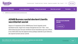 
                            1. ADMB Bureau social devient Liantis secrétariat social | Liantis