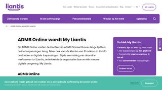 
                            1. ADMB Online wordt My Liantis | Liantis