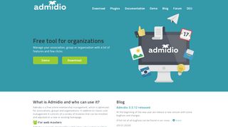 
                            4. Admidio – Free online membership management software