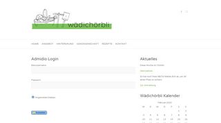 
                            7. Admidio Login - Wädichörbli