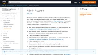 
                            9. Admin Account - AWS Directory Service - AWS Documentation