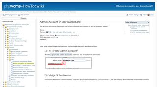 
                            5. Admin Account in der Datenbank [phpwcms-HowTo:wiki]