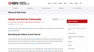 
                            1. Admin and Server Commands - Minecraft Wiki Guide - IGN