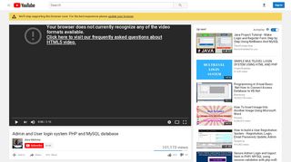
                            5. Admin and User login system PHP and MySQL database - YouTube