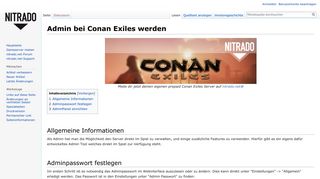 
                            3. Admin bei Conan Exiles werden – Nitradopedia